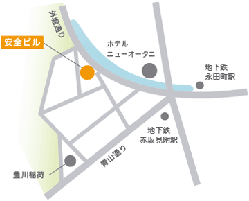 元赤坂法律事務所の地図